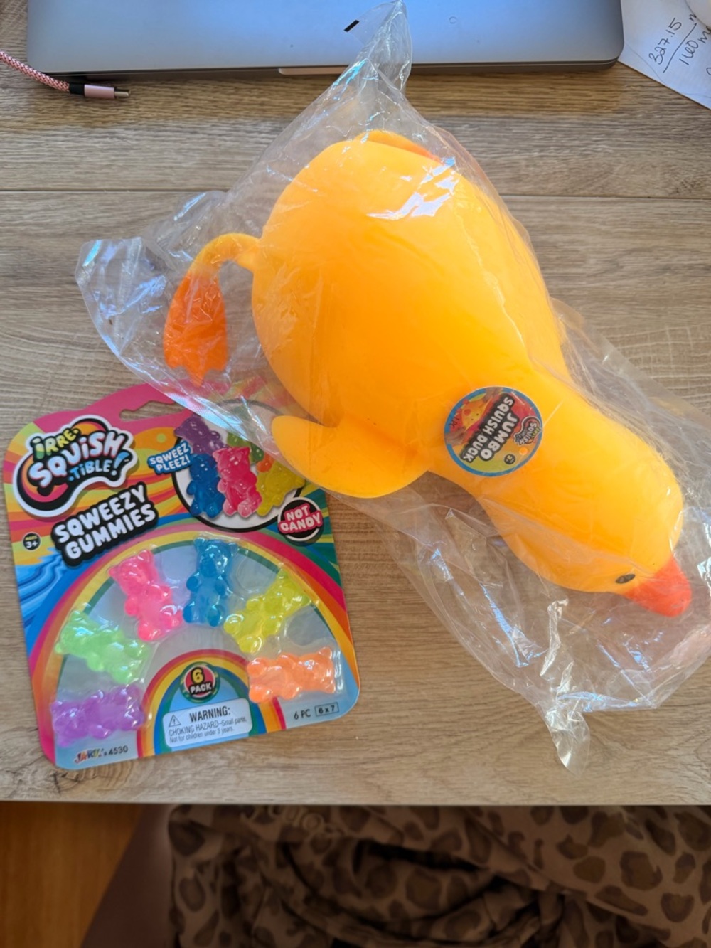 Irre Squish Irresistible Squeeze Duck/Bears bundle NWT
